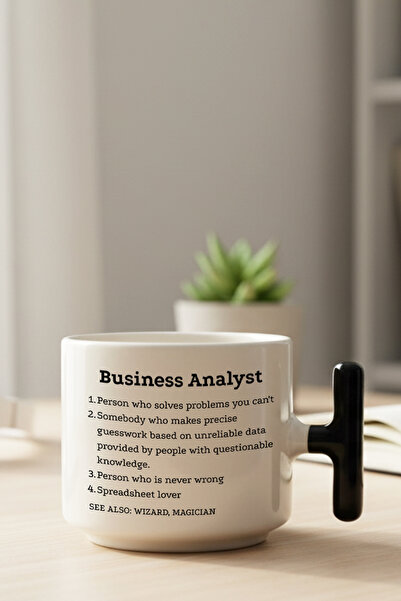 giftkonsept Business Analyst Dictionary Meaning Printed Fun Gift Colorful T-H...