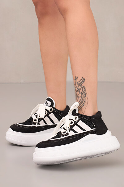 StarBlueMooN Women's Denim Shoes High-Sole Mesh Design