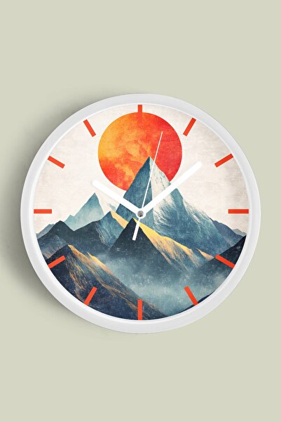 JHAAR Αφηρημένο - Μποέμ - Φύση - Μοντέρνο ρολόι τοίχου με θέα στη θάλασσα - 4...