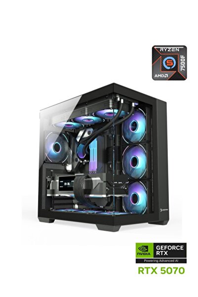 Apphirex Prime 50X Ryzen 5 7500F 32GB Ddr5 Ram 1tb M2 SSD RTX5070 12GB 240MM ...