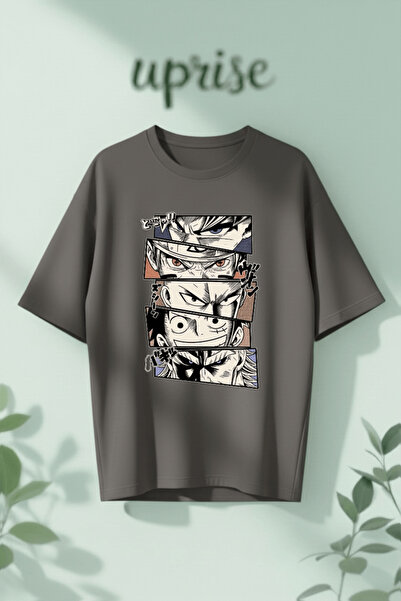Vordevia Anime Eyes Aesthetic Printed Cotton Oversize T-Shirt
