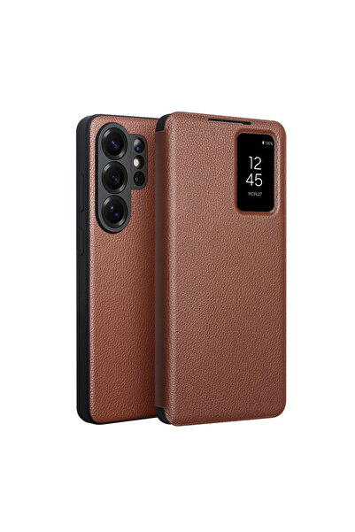 QIALINO Husa Samsung Galaxy S26 Ultra - Smart Cover, Piele naturala, Flip Cov...