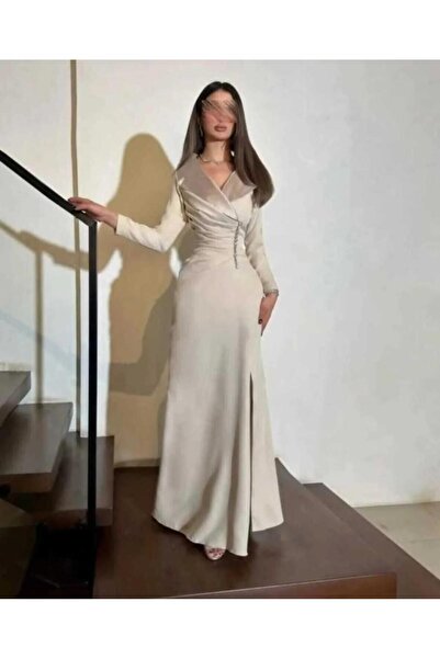 Mira ✨ ~ فستان سهرة جنبسوت من كولكشن انيق وجميل جدا الخامه باربي تطريز كلفه ج...