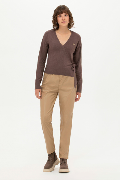 U.S. Polo Assn. Women's Camel Pants 50256597-Vr015