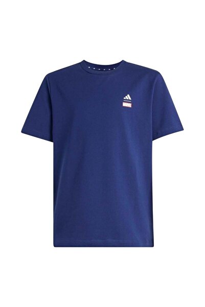 adidas تي شيرت كاجوال للأطفال من J Marvel Sm Gfx T KE5029 باللون الأزرق الداكن
