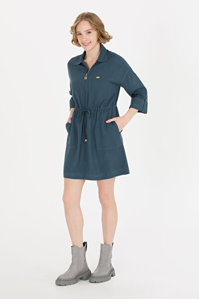 U.S. Polo Assn. Women's Indigo Woven Dress 50253678-Vr028