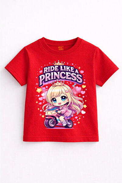 Rabona Fashion Mini Rebel Queen – Tricou drăguț pentru fete, cu detaliu crani...