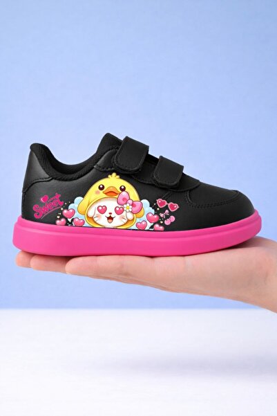 archiepet Γλυκά κίτρινα αθλητικά παπούτσια για κορίτσια με στάμπα χαριτωμένου...