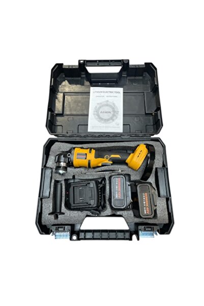 UNİBOX Angle Grinder with 2 48V Batteries, Speed ​​8500 RPM, 125 mm Disc, Erg...