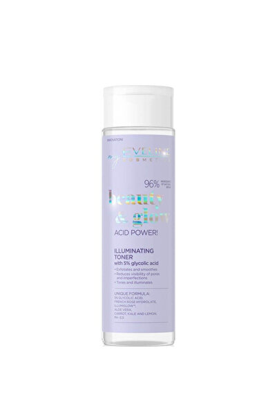 Eveline Beauty & Glow Toner Iluminator cu 5% Acid Glicolic 200ml