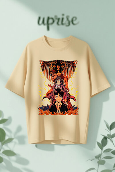 Vordevia Attack on Titan Eren Yeager Printed Cotton Oversize T-Shirt