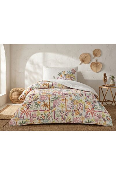 Taç New Season Single Bedding Set (120 X 200 cm with Elastic Sheet) Calippo Pink