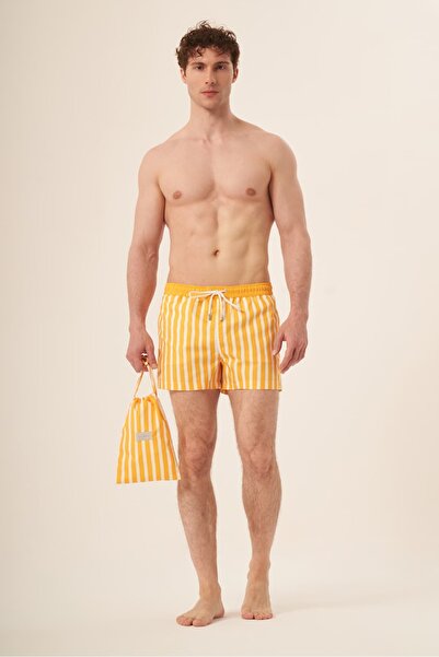 Whitefin شورت سباحة للرجال