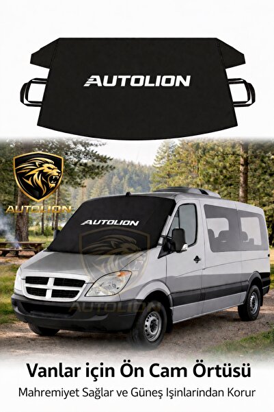 AUTOLION Siyah renk RV karavan ön cam koruyucu branda