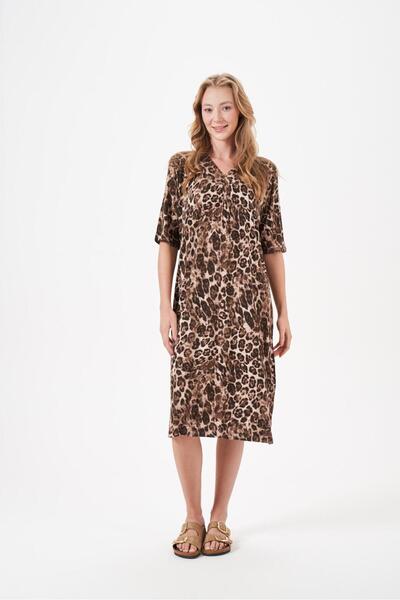 PJS Women's Brown Dress 29004