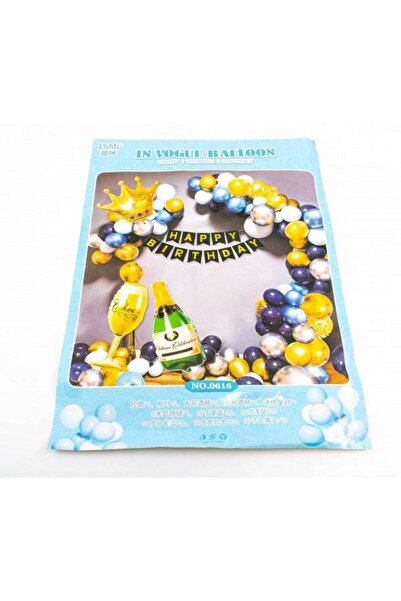 OEM Balloons Set Blue, White, Gold, Glass