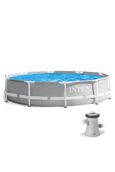 Intex Piscina cu structură metalică 26702, rotundă, 305x76 cm, pompă de filtr...