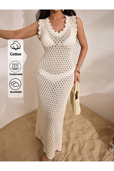 Jinx Wear Fashion Λεπτομέρεια από γκιπούρ στο γιακά και τα μανίκια, διαφανές ...