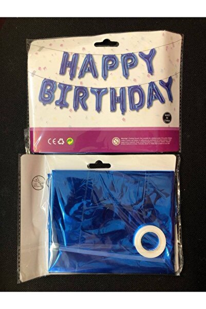 OEM Happy Birthday Blue Foil Balloons