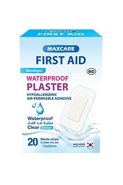 Maxcare First Aid Bandage Waterproof Standard 20 Pcs