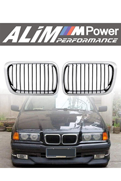 CarStore BMW E36 (1996–1999) Krom / Siyah Ön Panjur Böbrek Seti