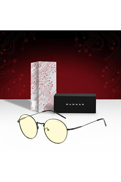 Gunnar Ellipse Black Gold Amber Gift Set
