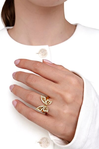 Ressia Stoned Wing Ring