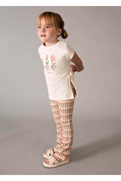 MAYORAL Summer Girls' 2-Piece Leggings Set - Orange