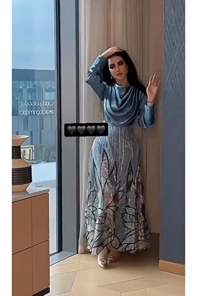 saher-alshrek فستان سهره سماوي