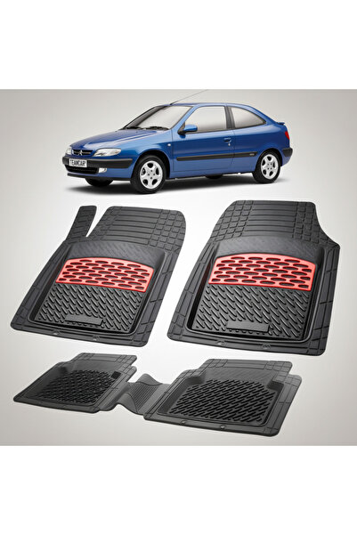 TEAMCAR Σιτροέν Ξαρά Γενιά Ι Συμβατά Πατάκια Δαπέδου 1997-2006 |   Κόκκινο