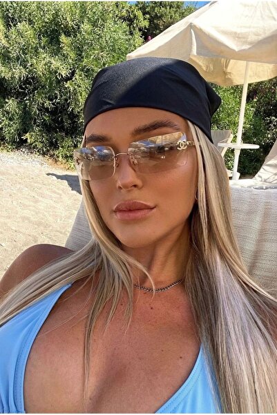 Goldmine Unisex %100 Pamuk Bandana Düz Siyah