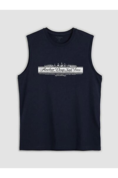 LC Waikiki Crew Neck Printed Men's Sleeveless T-Shirt (S6)