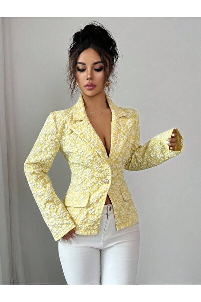 Iuliashop Mona Yellow Women's Blazer (unlined) - XL