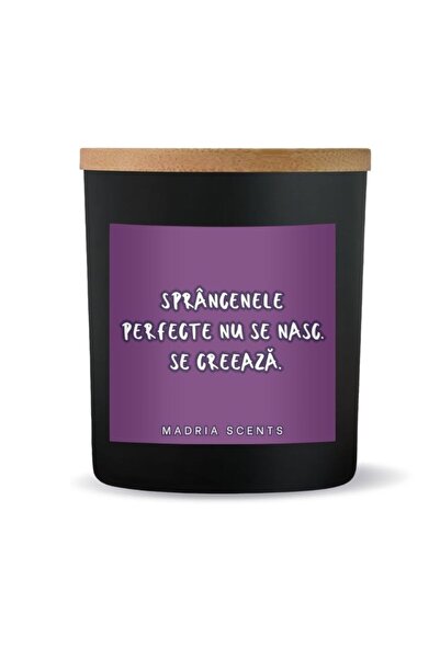 OEM Lumanare parfumata handmade, 200g, parfum de trandafir, mesaj pentru brow...