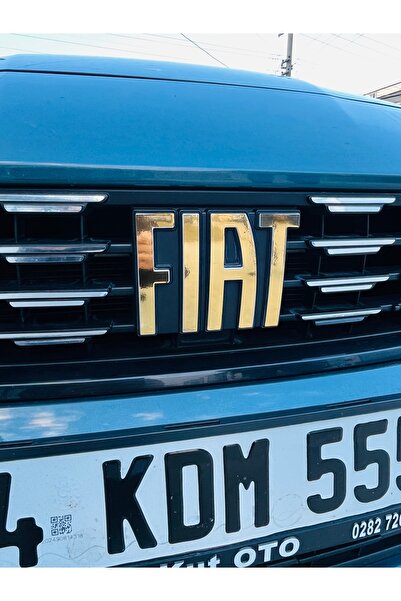 İŞCAN MOTOR FİAT Egea Amblem/Logo Kaplama Sticker Etiket GOLD