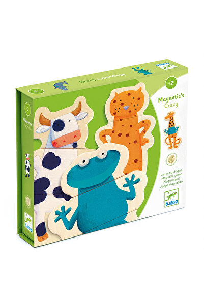 djeco Funny Animals Magnet Game,