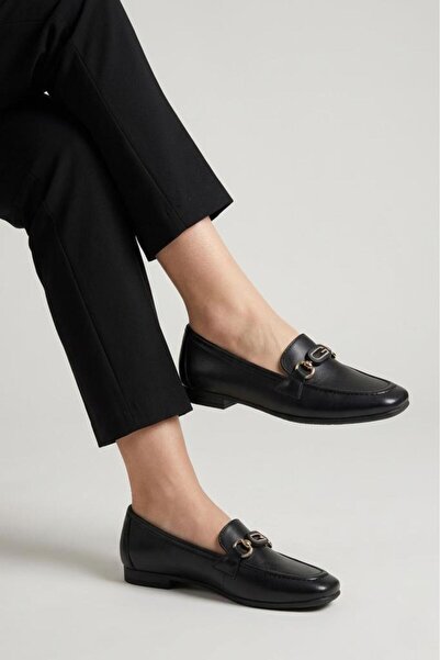 PİSAGOR Ps-4102 Women's Genuine Leather Daily Ballerina Shoes