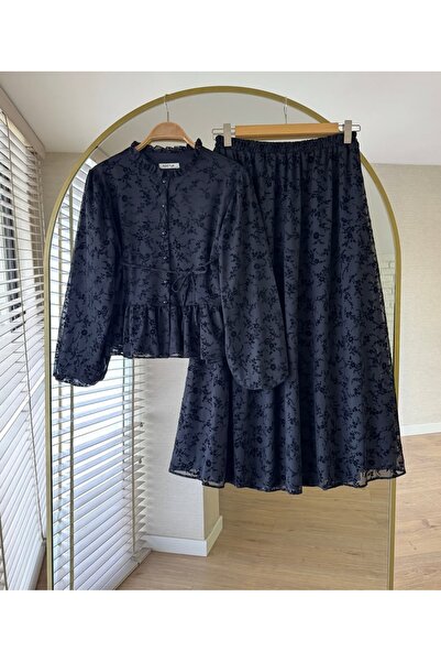 MODA VEDAT Women's Tulle Detailed Skirt Suit -0750 199