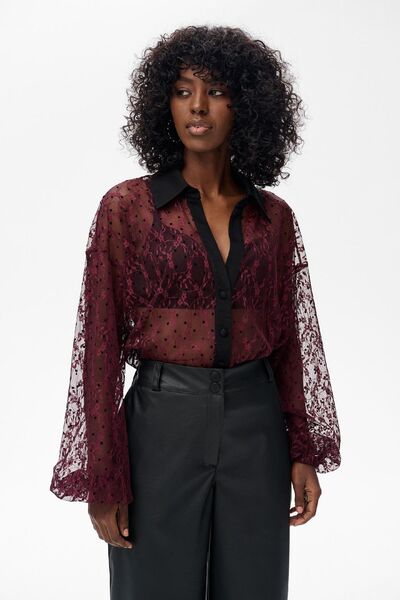 Other Piemonti Aubergine Women's Shirt 34/36