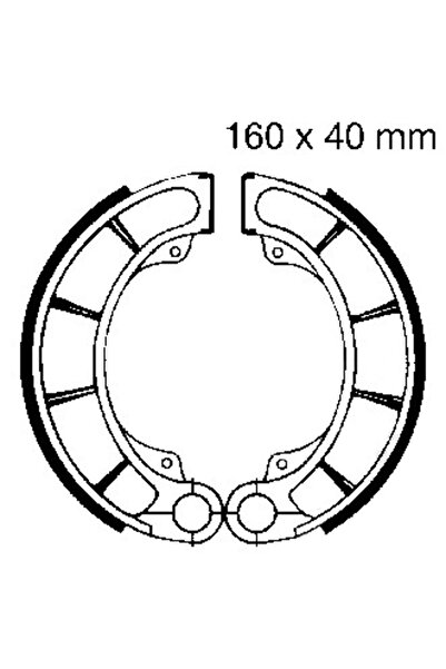 EBC Brakes Saboti frana spate EBC INC Springs 160 x 40 mm