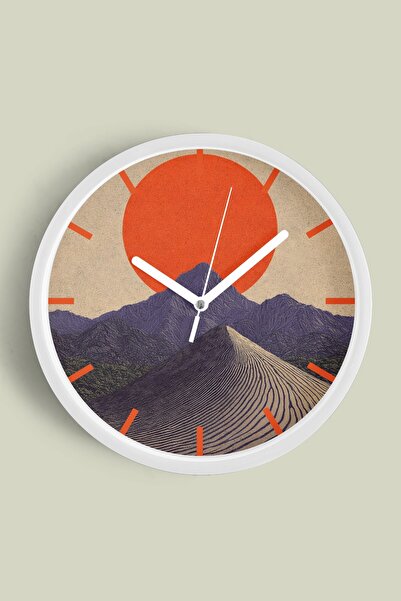 JHAAR Αφηρημένο - Μποέμ - Φύση - Μοντέρνο ρολόι τοίχου με θέα στη θάλασσα - 4...