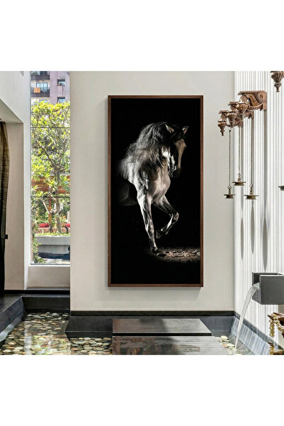 lawhat Artistic Painting Featuring the Majesty of the Arabian Horse in a Luxu...