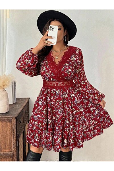 Iuliashop Connie Short Floral Dress - Plus Sizes - 44
