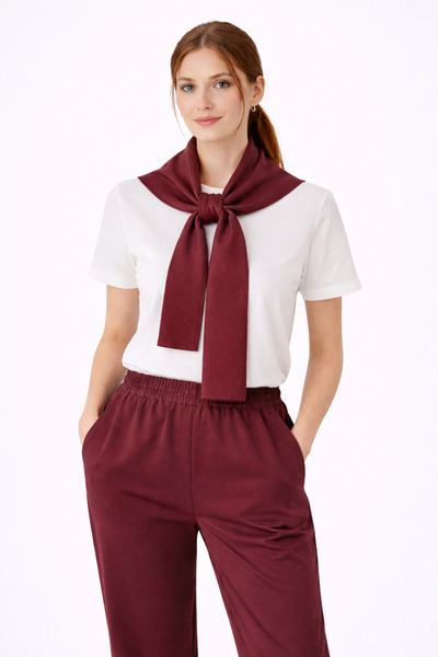 Kureyzibies Comfortable Cut Double Suit with Shawl Detail