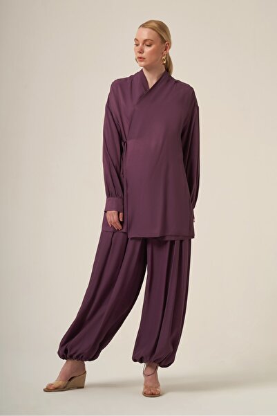 FTZ WOMEN Women's Valencia Krovaze Suit Plum 31348