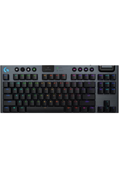 logitech Tastatura Wireless Mecanica Gaming G915 X TKL, Clicky, LightSpeed, L...
