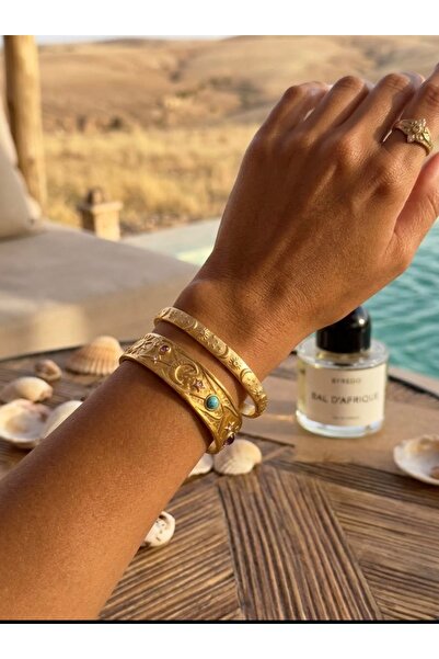 Mope Accessories سوار ذهبي اللون بأشكال القمر والنجمة
