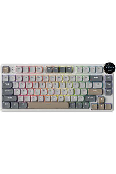 ROYAL KLUDGE Tastatura Gaming N80, Red Switch, iluminare RGB, Wired, Wireless...
