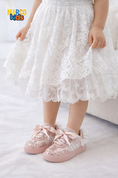 Marco Kids 26y859 Παπούτσια με πέρλες και κορδόνια