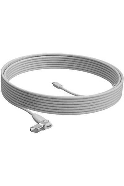 logitech Cablu extensie pentru microfon Rally, Logitech, 10 metri, Alb